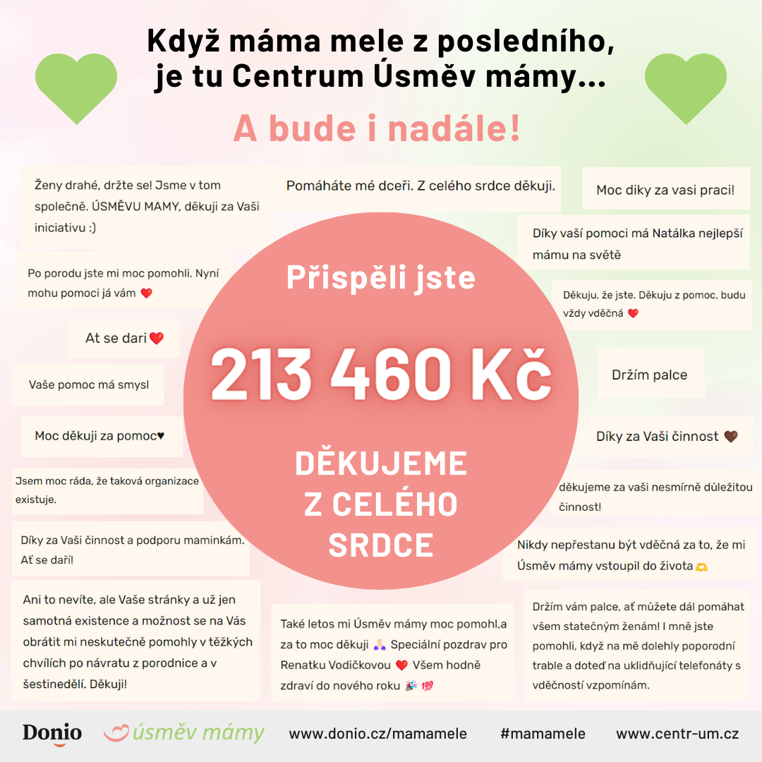 Když máma mele z posledního, je tu Centrum Úsměv mámy… A bude i nadále!