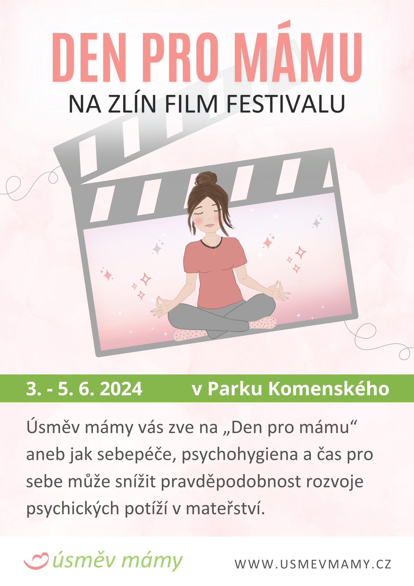 Den pro mámu: Úsměv mámy a Zlín Film Festival spojují síly pro podporu mateřství a duševního zdraví žen